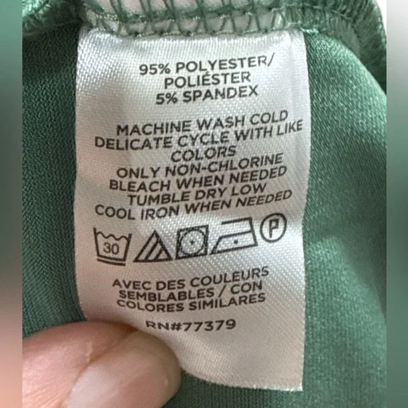 Ann Taylor Factory Green Side Tie Ruched Midi Sheath Dress Size Large - Picture 10 of 10